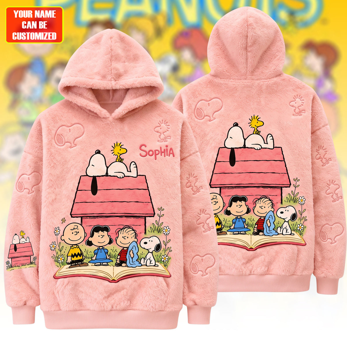 Cozy Cartoon Friends  - Personalized Cartoon Hoodie and Leggings