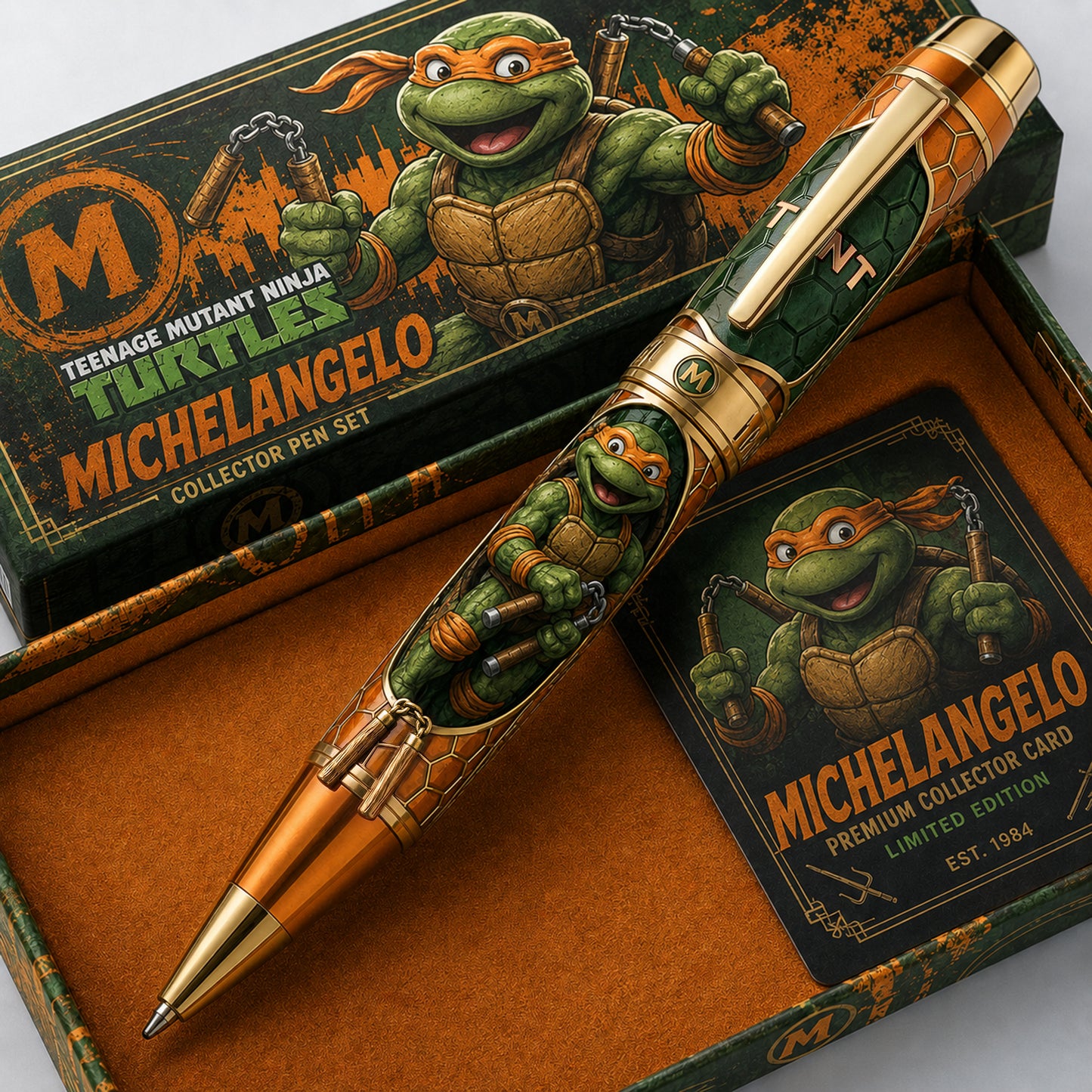 Orange Rebel Collector Pen – Premium Comic-Style Design, Gift for Fans
