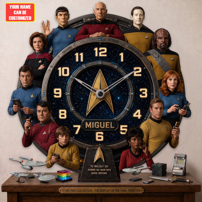 Space Exploration TV Acrylic Hanging Wall Clock - Personalized Gifts For TV Show Lovers