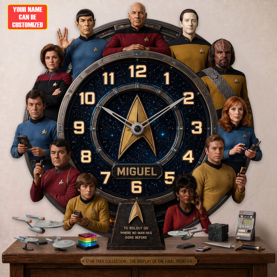 Space Exploration TV Acrylic Hanging Wall Clock - Personalized Gifts For TV Show Lovers
