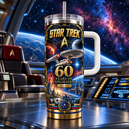 60 Years Of Space Exloration - Space Insulated Tumbler