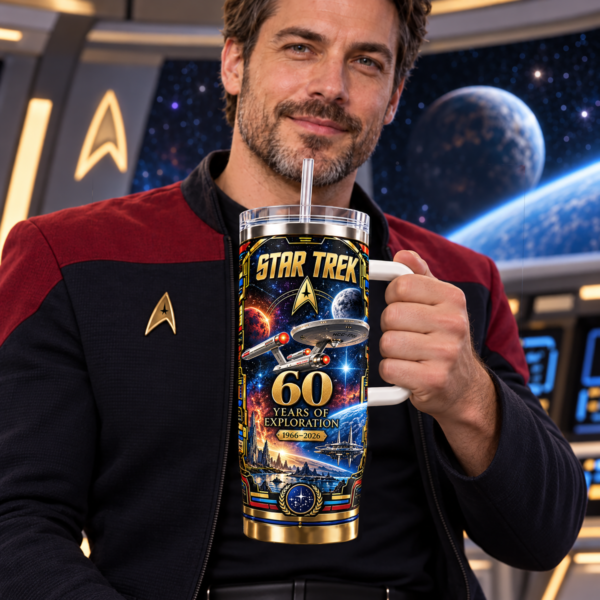 60 Years Of Space Exloration - Space Insulated Tumbler