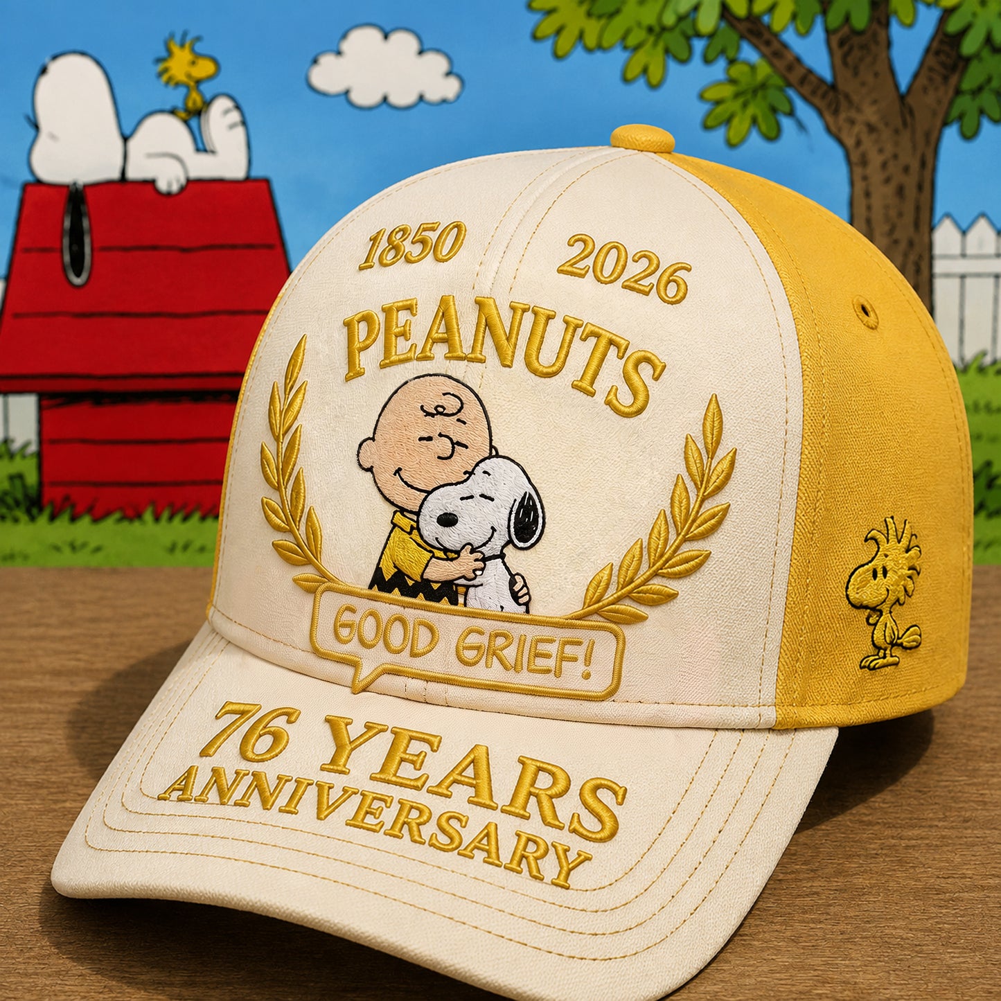 Vintage Beagle & Boy - Personalized Classic Cap, Gift For Cartoon Fans
