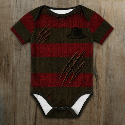 Customized Halloween Horror Jersey , Baby Rib Bodysuit Sizes