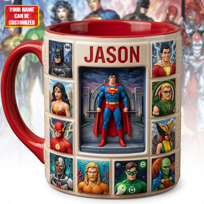 Ultimate Superhero Alliance Mug – Personalized Holiday Superhero Coffee Cup