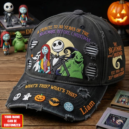 Spooky Holiday Friends - Personalized Classic Cap, Gift For Gothic Cartoon Fans