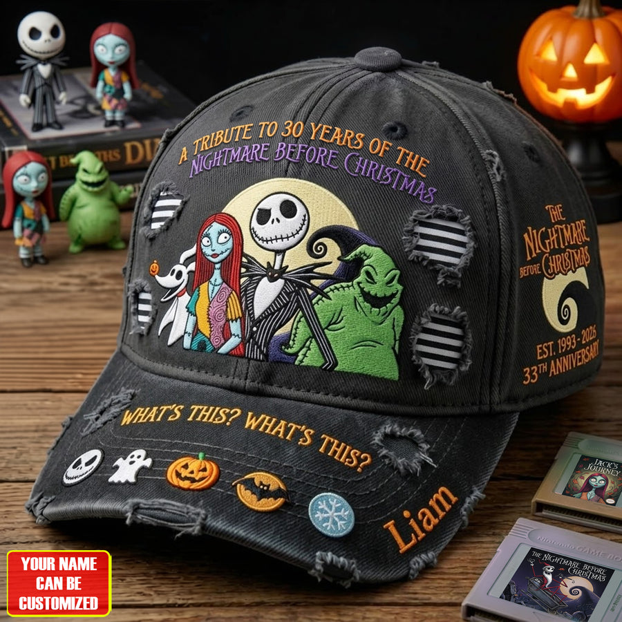 Spooky Holiday Friends - Personalized Classic Cap, Gift For Gothic Cartoon Fans