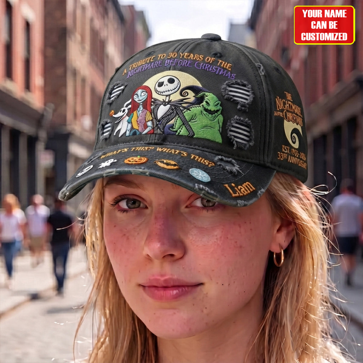 Spooky Holiday Friends - Personalized Classic Cap, Gift For Gothic Cartoon Fans