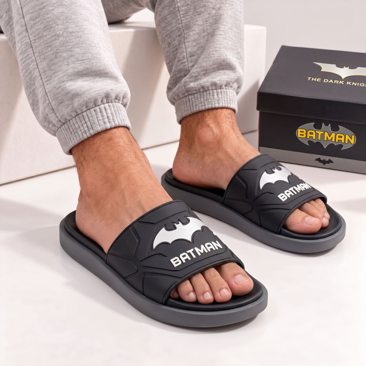 Gothic Knight Leather Sandals – Gothic Knight Slide Sandals