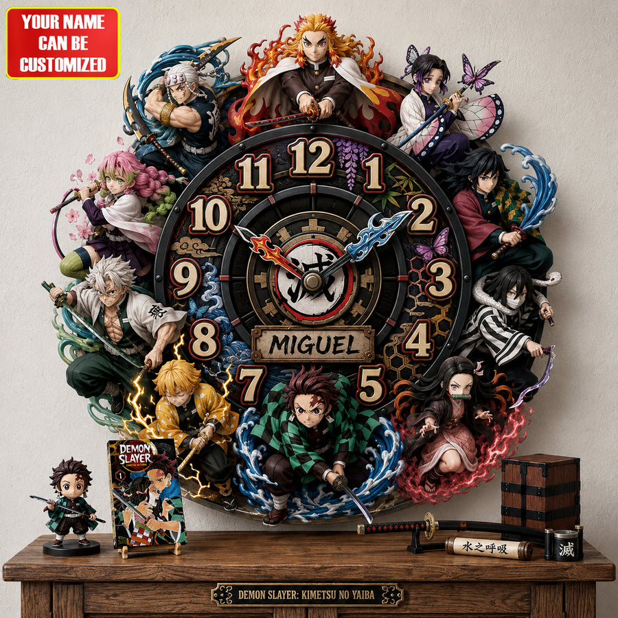 Fantasy Anime Acrylic Hanging Wall Clock - Personalized Gifts For Anime Lovers