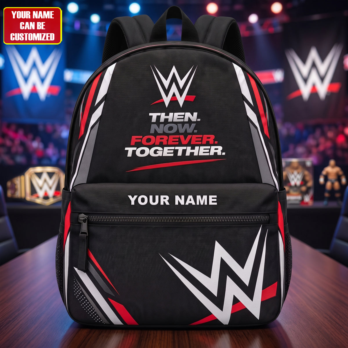 Wrestling Champion Backpack – Custom Name Ultimate Wrestling Fan Bag