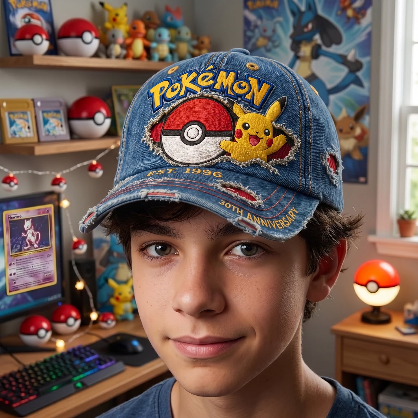 Cute Monster Celebrate 30 Years Of Legend - Personalized Classic Cap, Gift For Movie Fans