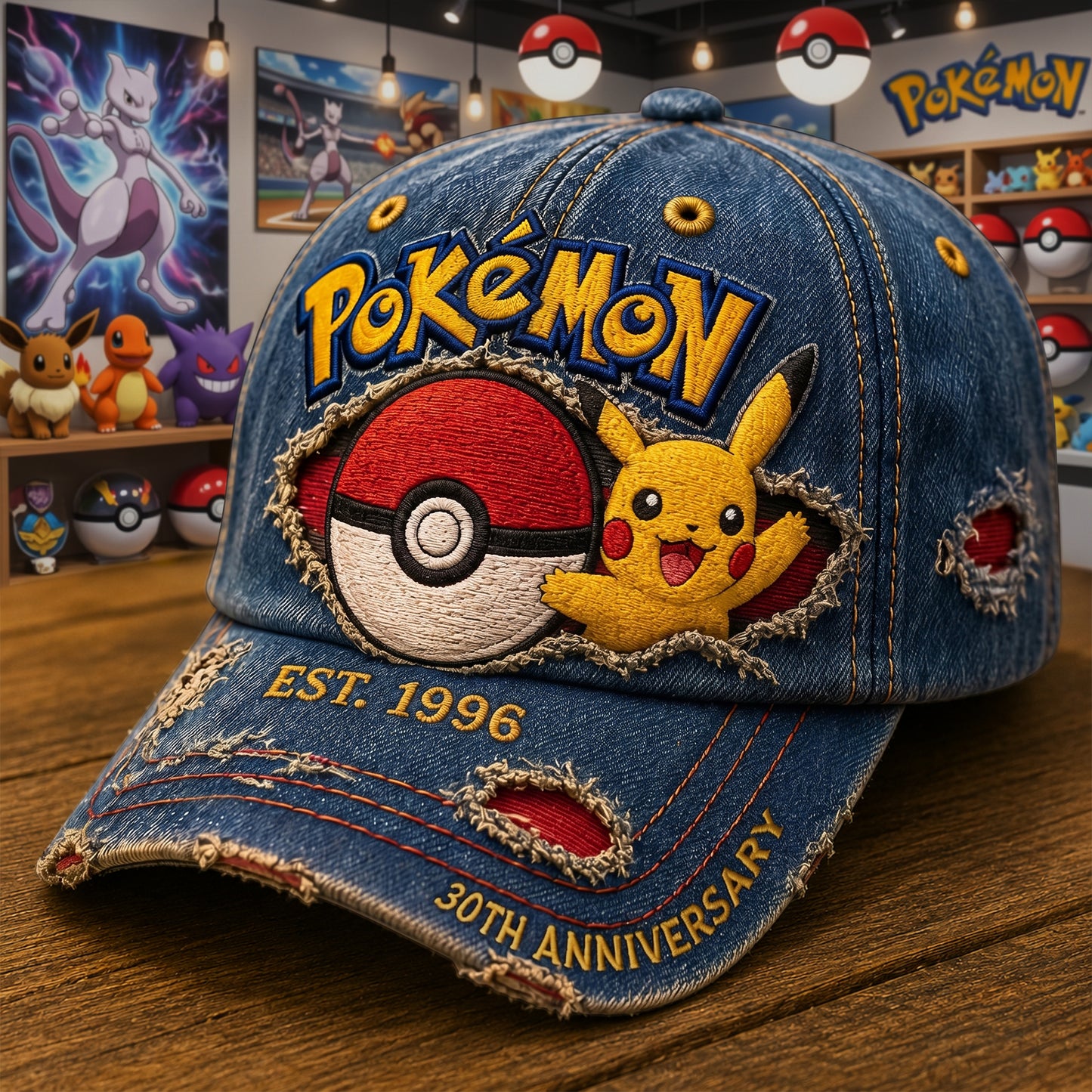 Cute Monster Celebrate 30 Years Of Legend - Personalized Classic Cap, Gift For Movie Fans