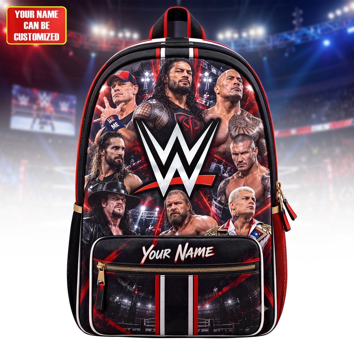 Wrestling Legacy Backpack – Custom Name Ultimate Wrestling Fan Bag