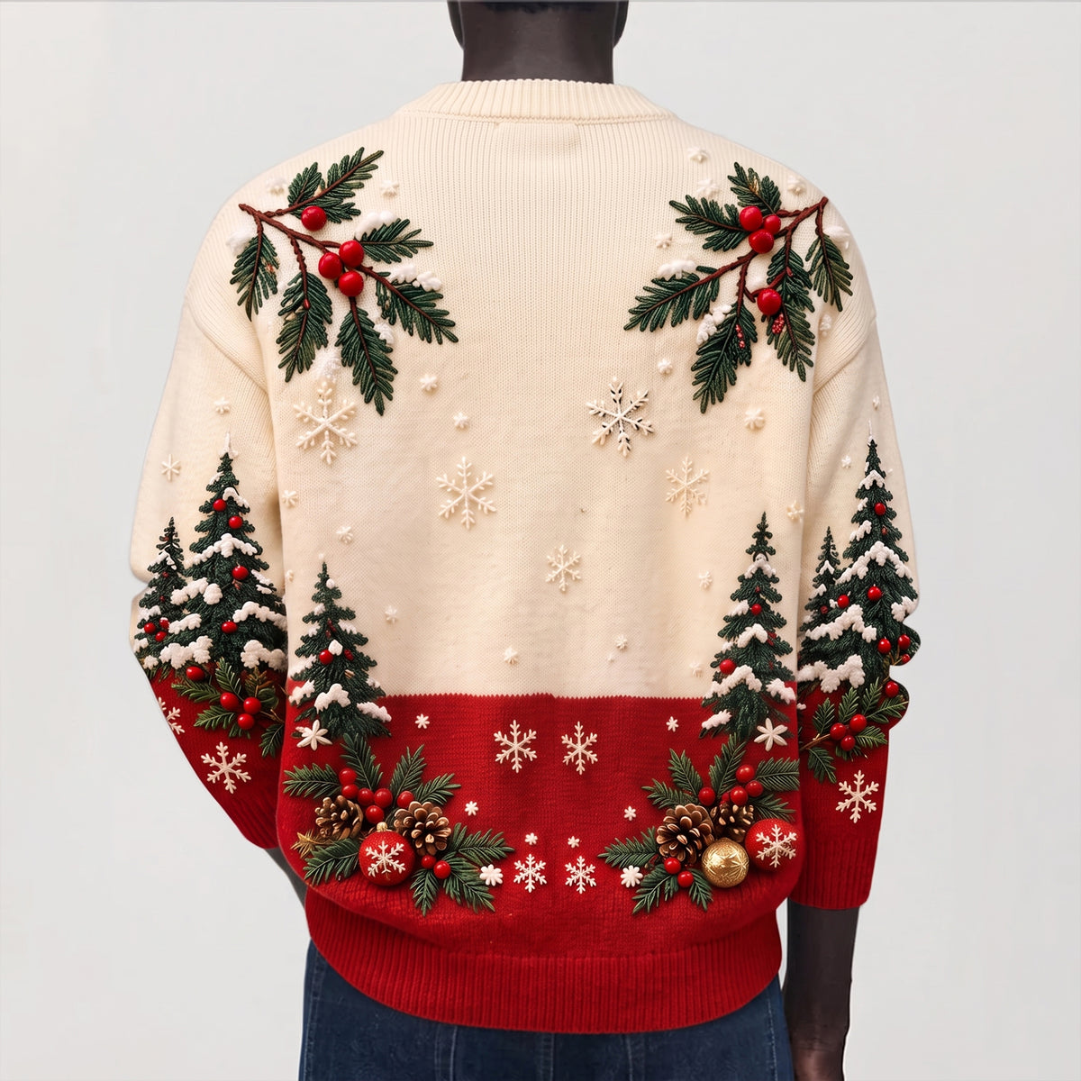 Cozy Holiday Best Friends - Personalized Knitted Christmas Cardigan