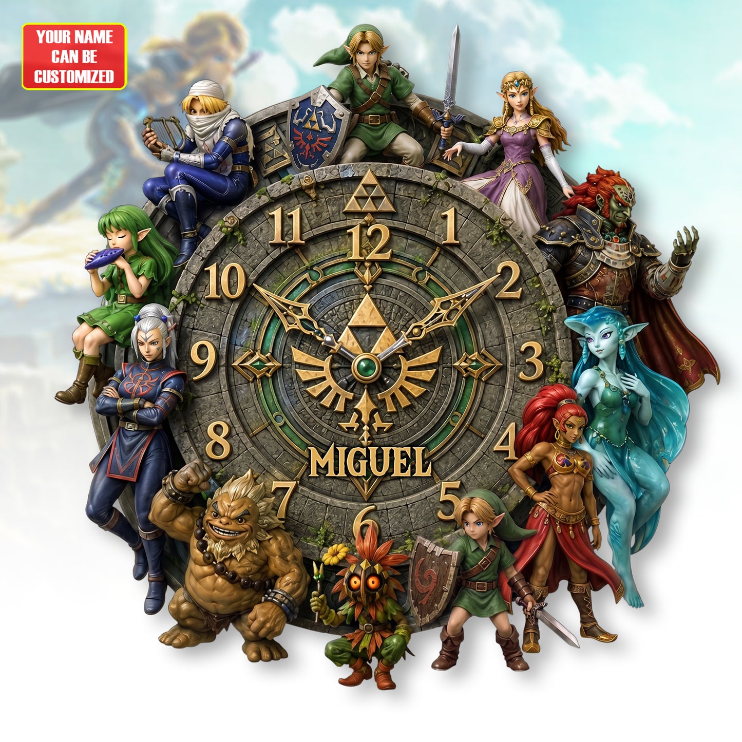 Legends of the Sacred Realm Hanging Wall Clock - Personalized Gifts For Game Lovers