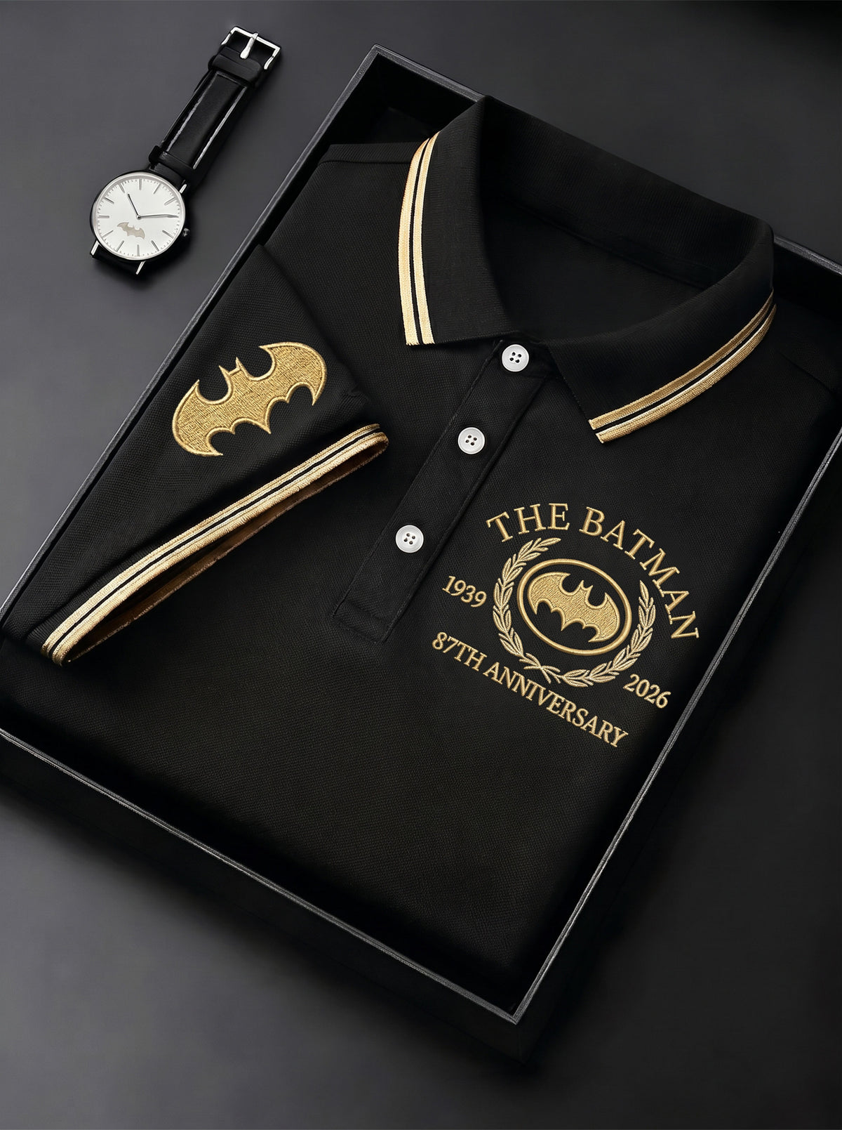 Gothic Knight 60th Anniversary Polo Shirt – Retro Superhero Anniversary Shirt
