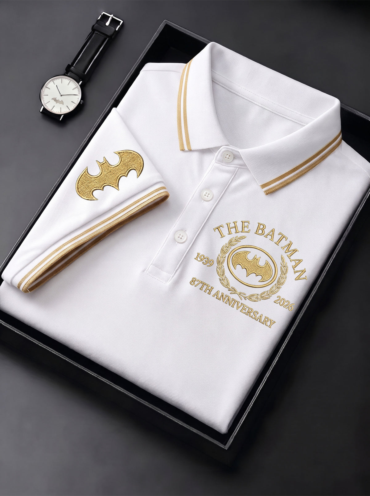 Gothic Knight 60th Anniversary Polo Shirt – Retro Superhero Anniversary Shirt