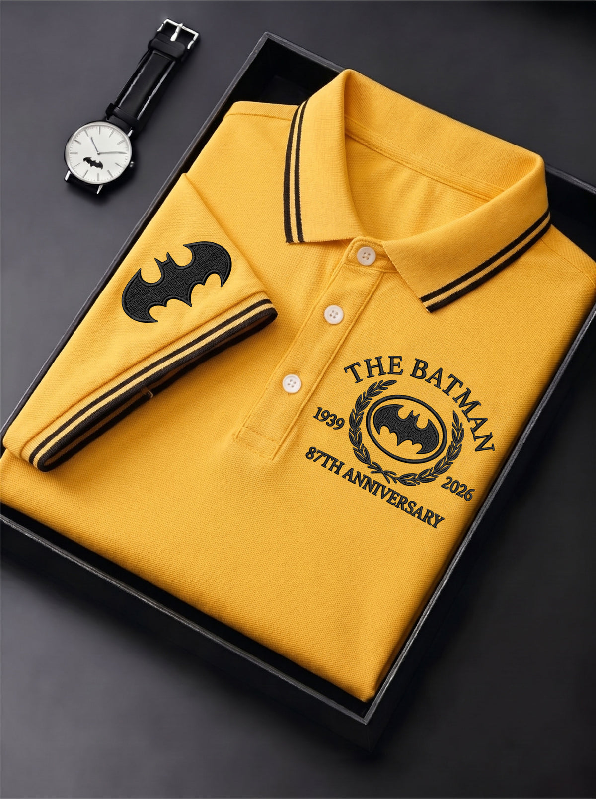 Gothic Knight 60th Anniversary Polo Shirt – Retro Superhero Anniversary Shirt