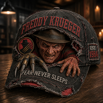 Horror Legend Distressed Denim Cap