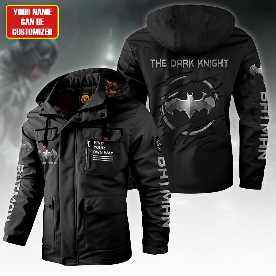 Personalized Gothic Knight Windbreaker Hooded Jacket
