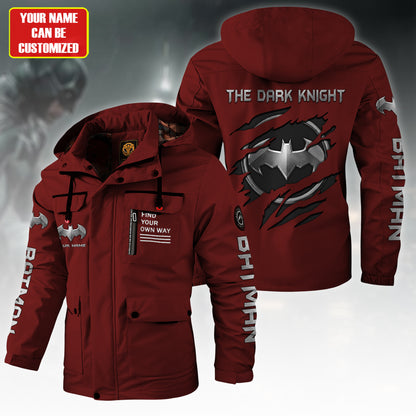 Personalized Gothic Knight Windbreaker Hooded Jacket