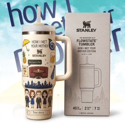 Retro Friendship-Themed Sitcom Insulated Tumbler, Classic TV Show Inspired Tumbler
