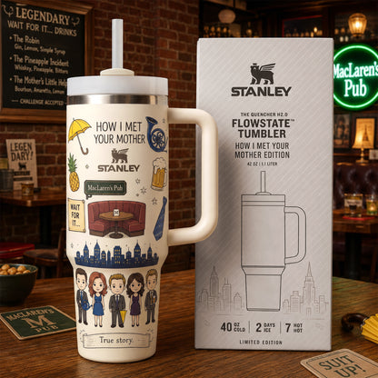 Retro Friendship-Themed Sitcom Insulated Tumbler, Classic TV Show Inspired Tumbler