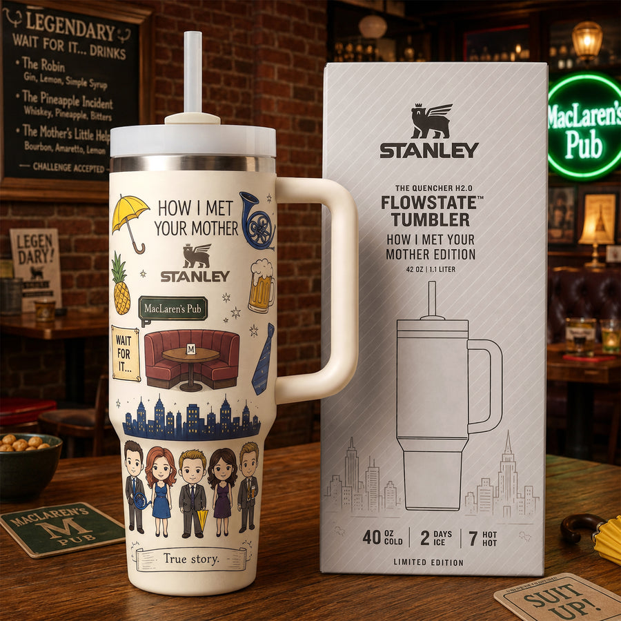 Retro Friendship-Themed Sitcom Insulated Tumbler, Classic TV Show Inspired Tumbler