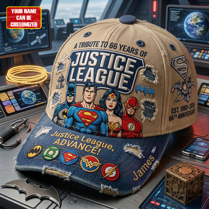Vintage Superhero Alliance 66th Anniversary Cap - Personalized Classic Cap, Gift For Superhero Fans