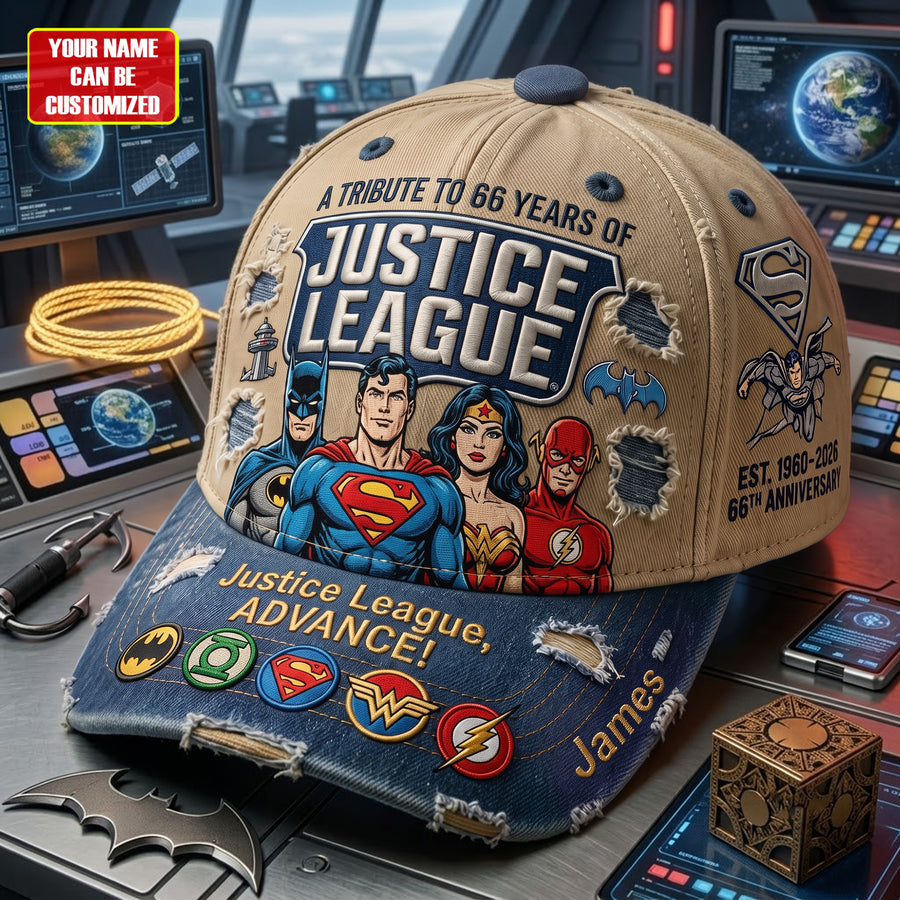 Vintage Superhero Alliance 66th Anniversary Cap - Personalized Classic Cap, Gift For Superhero Fans