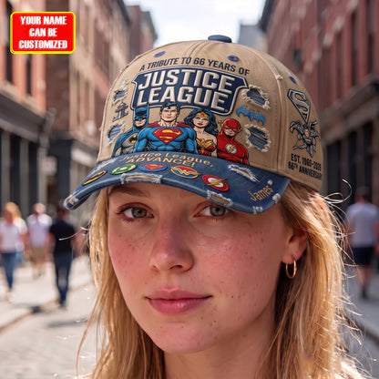 Vintage Superhero Alliance 66th Anniversary Cap - Personalized Classic Cap, Gift For Superhero Fans