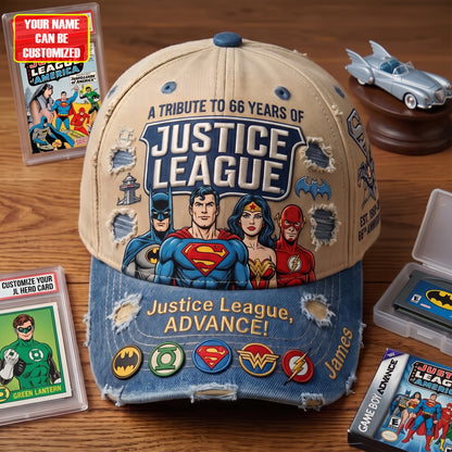 Vintage Superhero Alliance 66th Anniversary Cap - Personalized Classic Cap, Gift For Superhero Fans