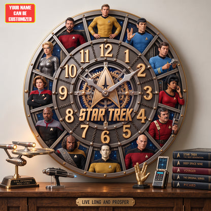Ultimate Space Exploration Acrylic Hanging Wall Clock - Personalized Gifts For TV Show Lovers
