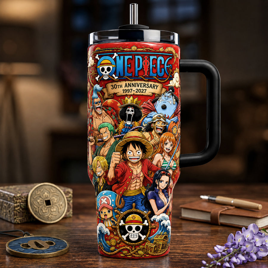 Anime Pirate Adventure V2- Personalized Anime Insulated Tumbler