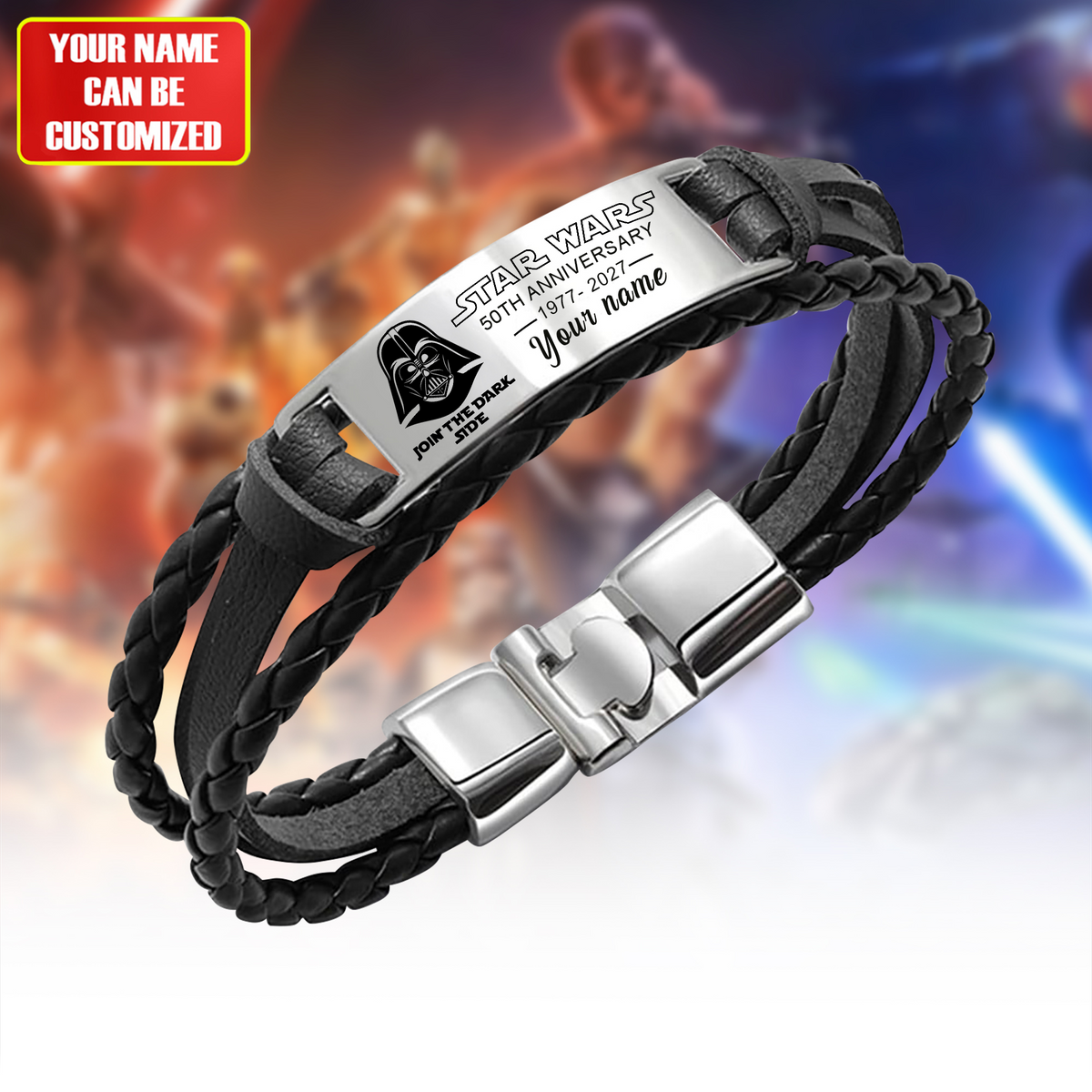 Dark Side 50TH Personalized Handmade Bracelet Gift For Fans