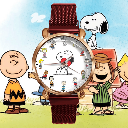 Cartoon Lover 2 Mesh Strap Quartz Watch - Personalized Gifts For Fans