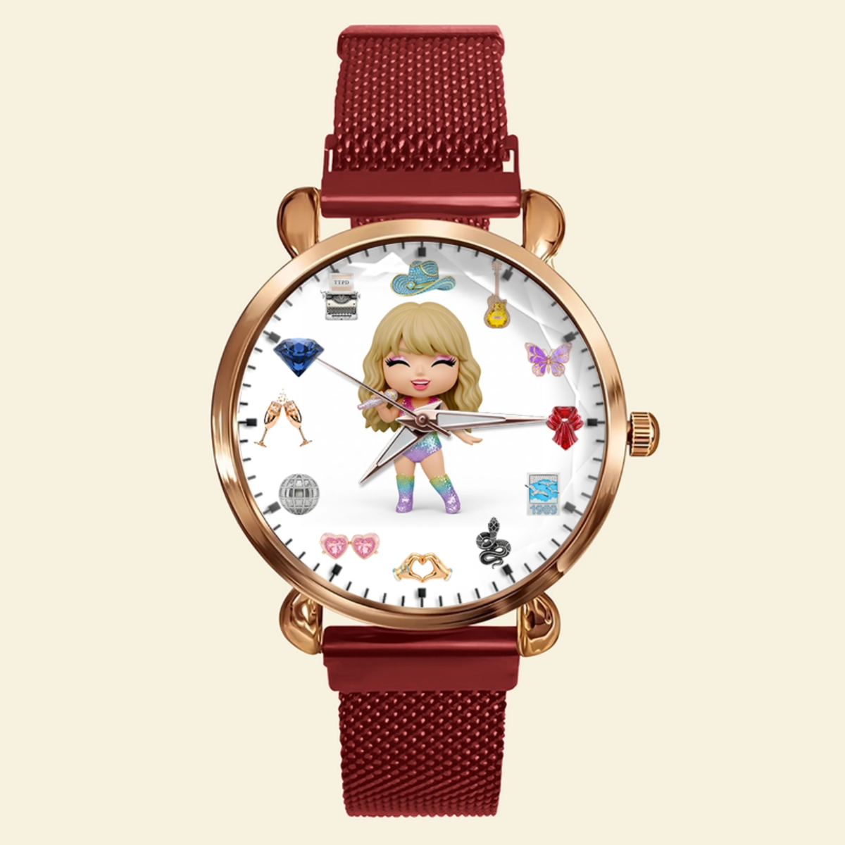 Slay Girl Mesh Strap Quartz Watch Personalized Gifts For Fans