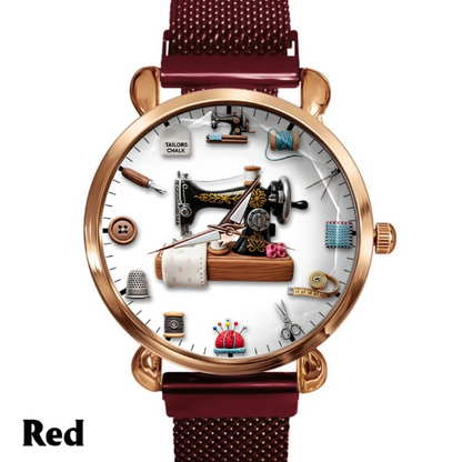 Sewing Time - Personalized Sewing Women Hand Watch