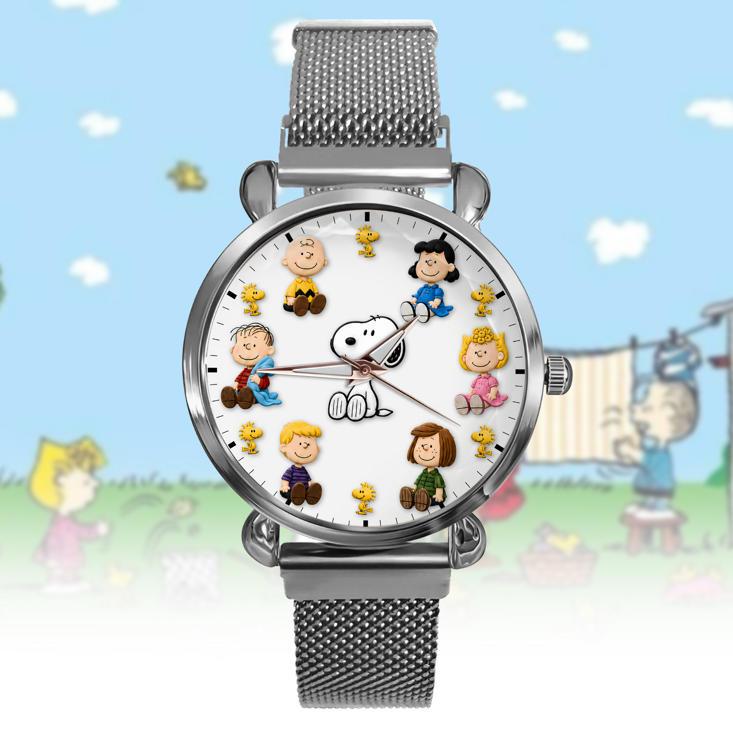 Classic Comic Friends - Personalized Puppy Women Hand Watch