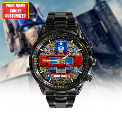 Cyber Guardian - Custom Name Sci-Fi Robot Watch