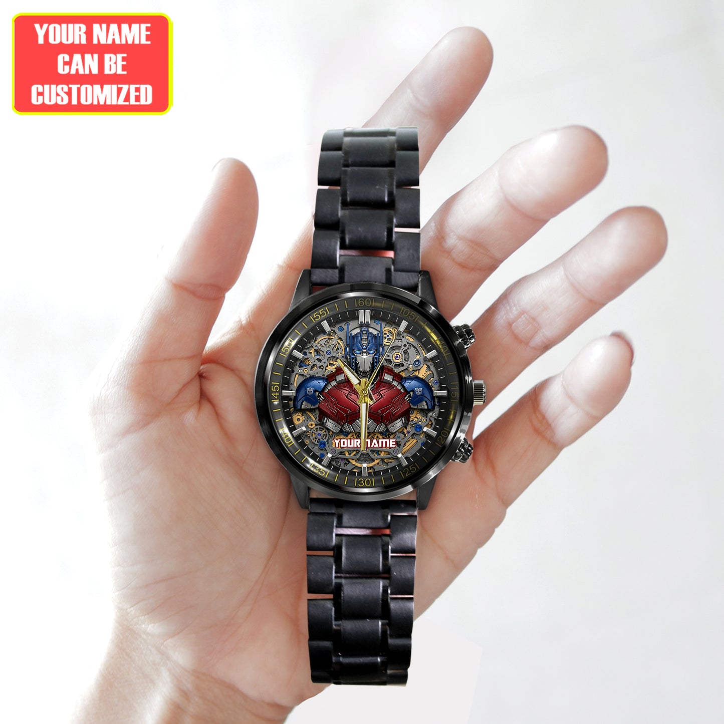 Cyber Guardian v2 - Custom Name Sci-Fi Robot Watch