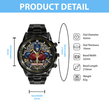 Cyber Guardian v2 - Custom Name Sci-Fi Robot Watch