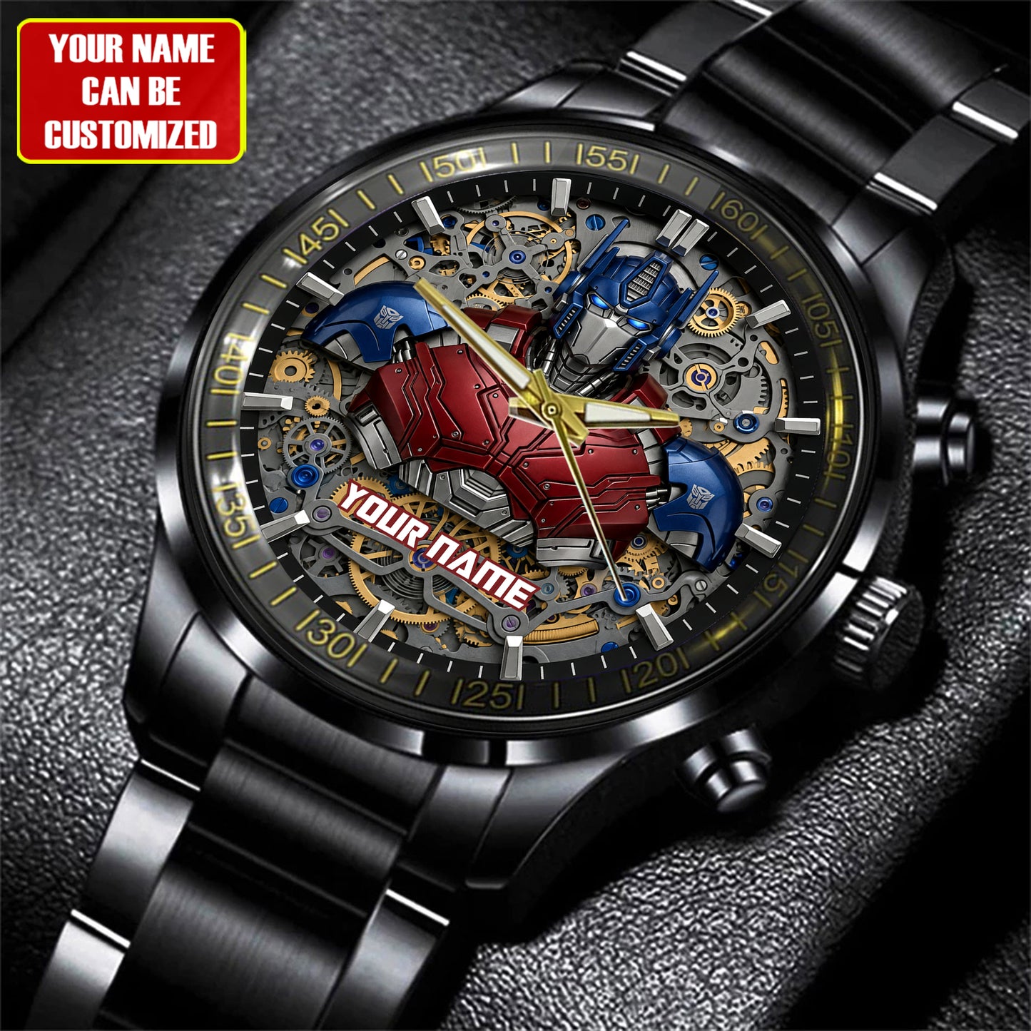 Cyber Guardian v2 - Custom Name Sci-Fi Robot Watch