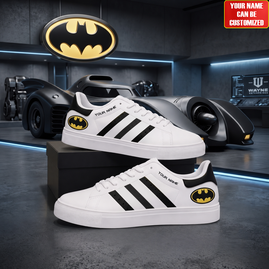 Dark Knight Custom Smith Shoes, Personalized Comic Style Sneakers