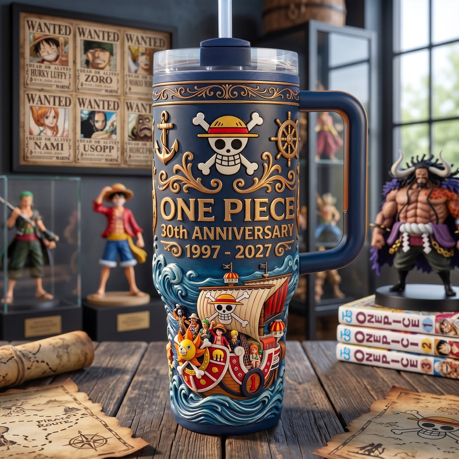 Straw Hat Journey - Personalized Anime Insulated Tumbler