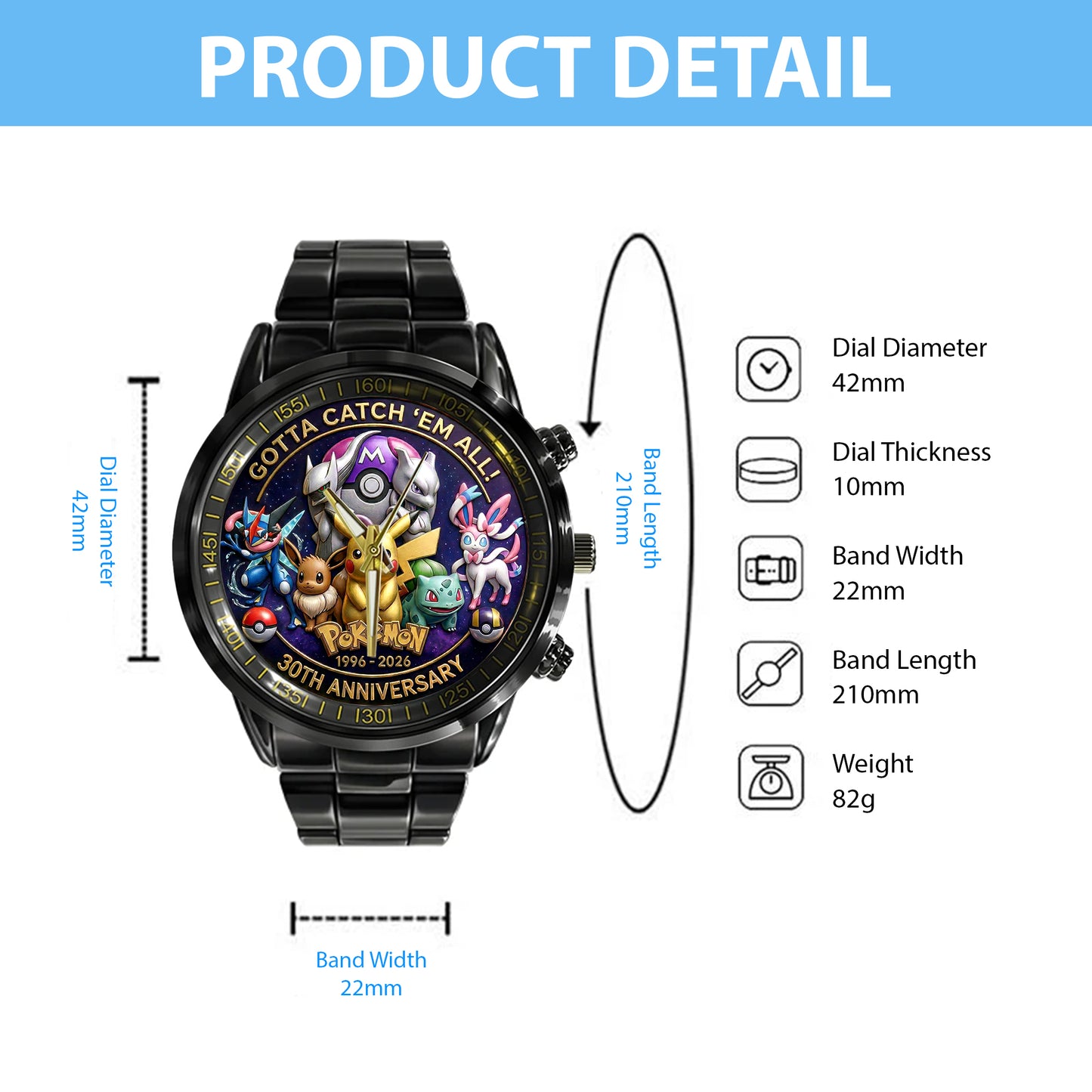 30th Anniversary Monster Cather Watch – Luxury Collector Watch for Fans