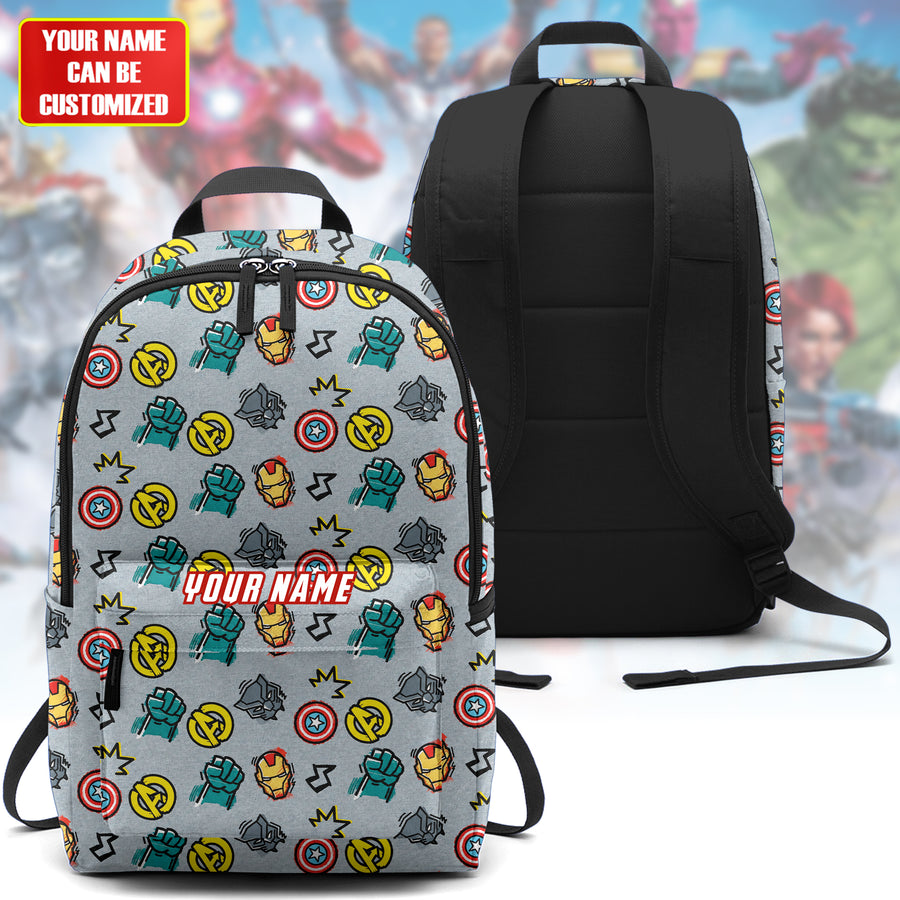 Hero Squad - Personalized Superhero Symbols Backpack