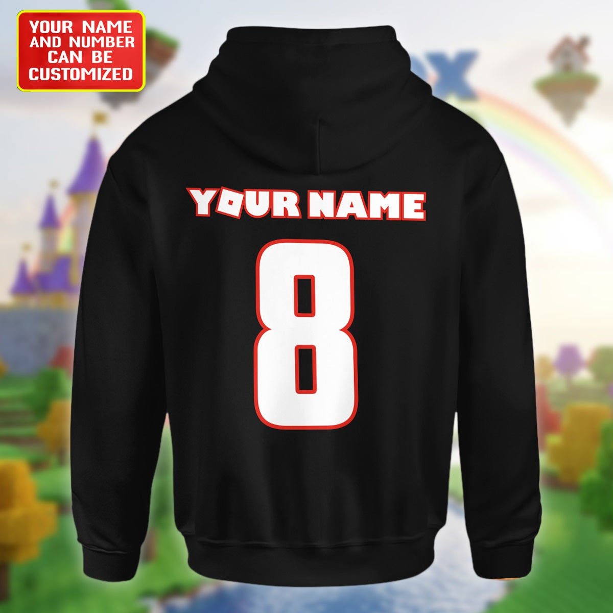 Game On – Personalized Gamer Squad Custom Name & Number Hoodie