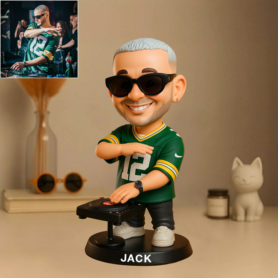 Custom DJ Photo Pixar Cartoon Style Acrylic Plaque